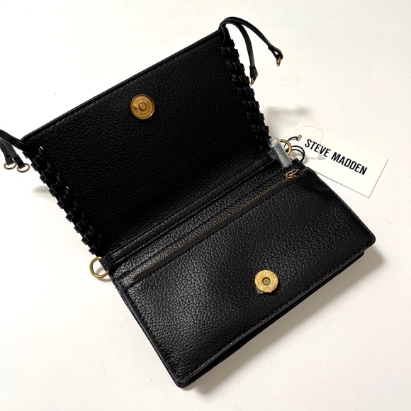 NWT Original STEVE MADDEN Leopard Clutch / Crossbody Bag Animal Print Tassel - Picture 8 of 9